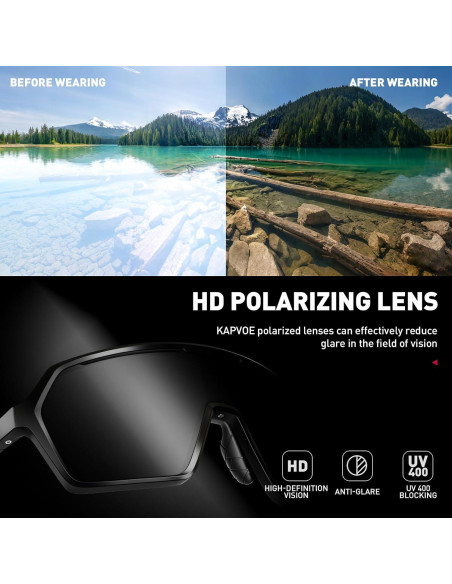 Gafas de sol polarizadas SCVCN UV400 para ciclismo y deportes