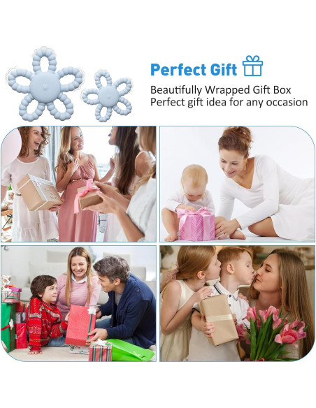 Mordedor Vibrante para Bebé Silicona Azul USB 3 Configuraciones