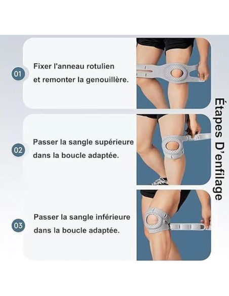 Soporte de Rodilla Ajustable FULIXIHA con Gel y Estabilizadores