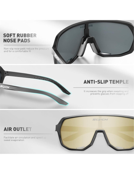 Gafas de Ciclismo SCVCN DZ-S63 UV400 Polarizadas