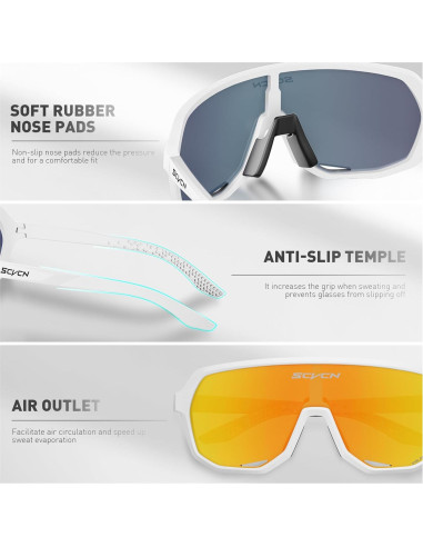 Gafas de Ciclismo SCVCN DZ-S63 Polarizadas UV400