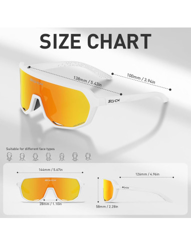 Gafas de Ciclismo SCVCN DZ-S63 Polarizadas UV400