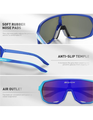 Gafas de Ciclismo SCVCN DZ-S63 Polarizadas UV400