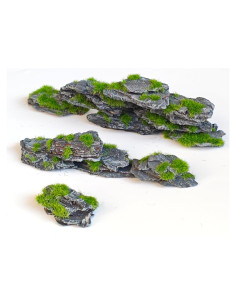 Rocas de Pizarra Artificial Kai Dream 24 Piezas para Dioramas