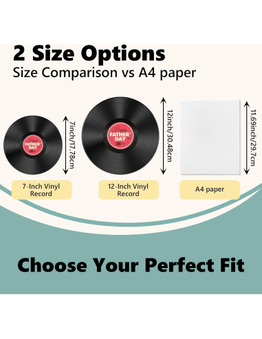 12 Discos de Vinilo Vintage Leptetek para Decoración 17.78 cm