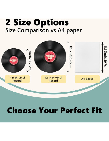 12 Discos de Vinilo Vintage Leptetek para Decoración 17.78 cm