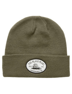 Beanie Unisex Negro Perla 100% Lana El Sombrero Cálido