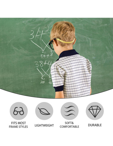 LVVFIT Correas para Gafas Niños 16.5-25.4 cm Ajustables 4 Pzas