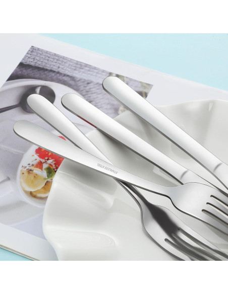 Juego de 24 Piezas de Cubiertos Gymdin - Acero Inoxidable Pulido