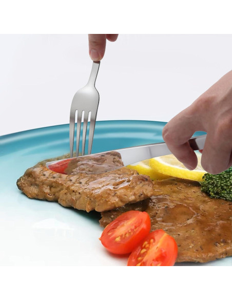 Juego de 24 Piezas de Cubiertos Gymdin - Acero Inoxidable Pulido