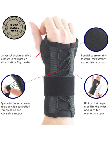 Férula de Muñeca Neo-G Easy-Fit para Síndrome del Túnel Carpiano - Soporte Ajustable - Tamaño Pequeño