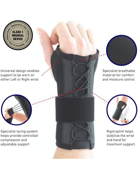 Férula de Muñeca Neo-G Easy-Fit para Síndrome del Túnel Carpiano - Soporte Ajustable - Tamaño Pequeño