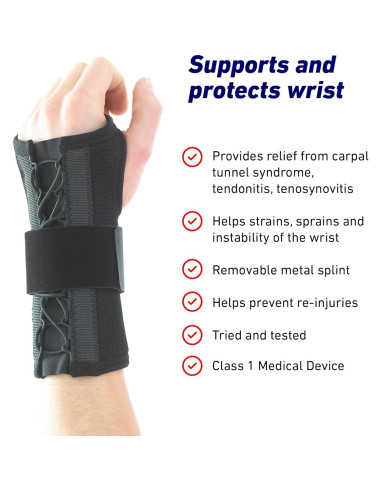 Férula de Muñeca Neo-G Easy-Fit para Síndrome del Túnel Carpiano - Soporte Ajustable - Tamaño Pequeño