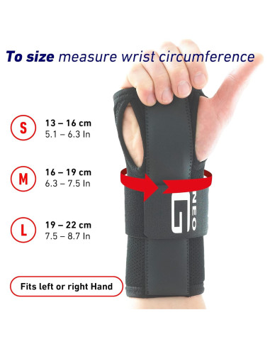 Férula de Muñeca Neo-G Easy-Fit para Síndrome del Túnel Carpiano - Soporte Ajustable - Tamaño Pequeño