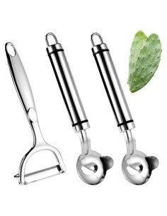 Juego de 3 Peladores de Cactus Lyreh - Acero Inoxidable