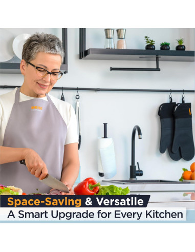 Soporte de Toallas de Papel Deiss Pro + Rallador de Queso Mano