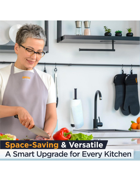 Soporte de Toallas de Papel Deiss Pro + Rallador de Queso Mano