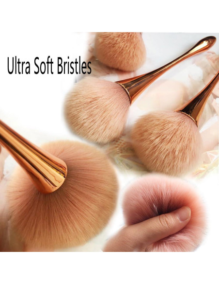 Juego de Brochas de Maquillaje Profesional AM RIGHT THIRTY Oro Rosa