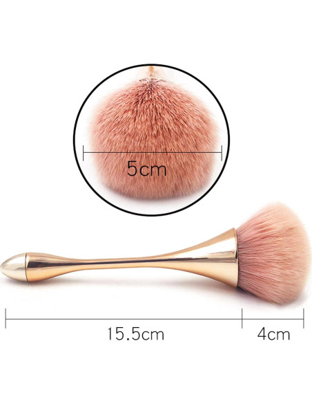 Juego de Brochas de Maquillaje Profesional AM RIGHT THIRTY Oro Rosa