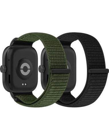 Bandas de Nailon Ajustables Relting para Redmi Watch 4 y Xiaomi Smart Band 8/9 Pro - 2 Piezas