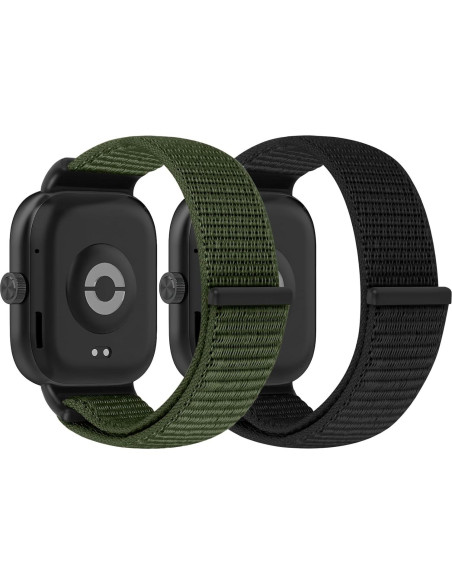 Bandas de Nailon Ajustables Relting para Redmi Watch 4 y Xiaomi Smart Band 8/9 Pro - 2 Piezas