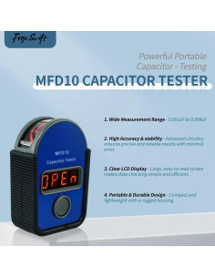 Probador Digital de Capacitores FRIGESWIFT 0.01 a 10000mF 2