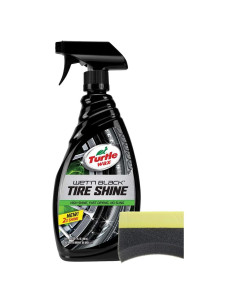 Turtle Wax Wet n' Black Brillo para Neumáticos 680 ml + Almohadilla