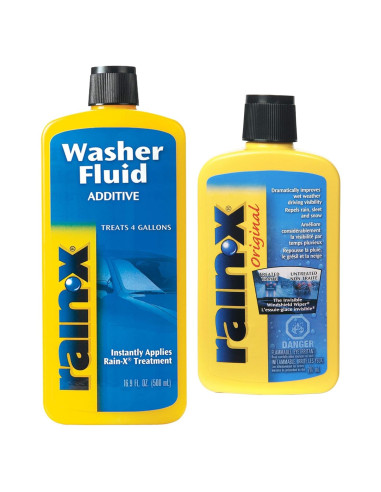 Aditivo para Líquido Limpiaparabrisas Rain-X 500 ml + Tratamiento Parabrisas 200 ml