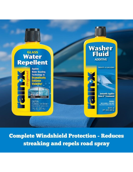 Aditivo para Líquido Limpiaparabrisas Rain-X 500 ml + Tratamiento Parabrisas 200 ml