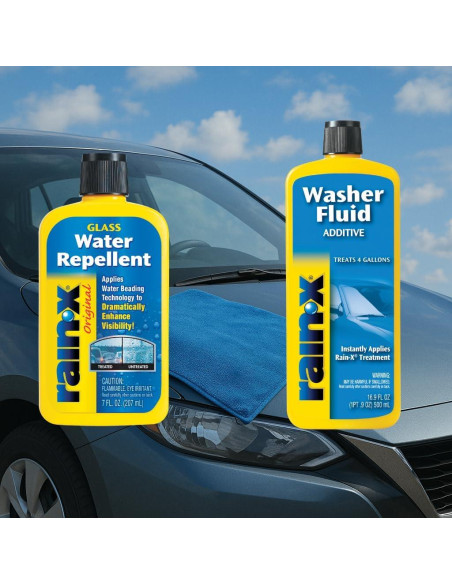 Aditivo para Líquido Limpiaparabrisas Rain-X 500 ml + Tratamiento Parabrisas 200 ml