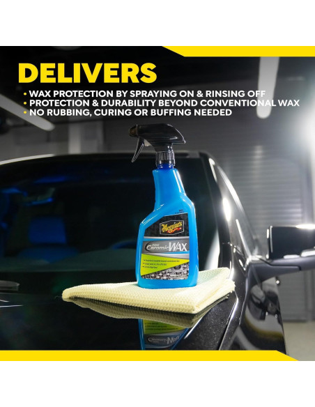 Cera Cerámica Híbrida Meguiar's 768ml - Spray Fácil de Usar
