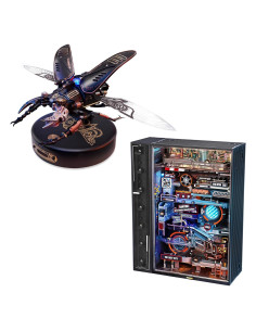 Carrera de Canicas Eléctrica Wowood + Puzzle 3D Escarabajo