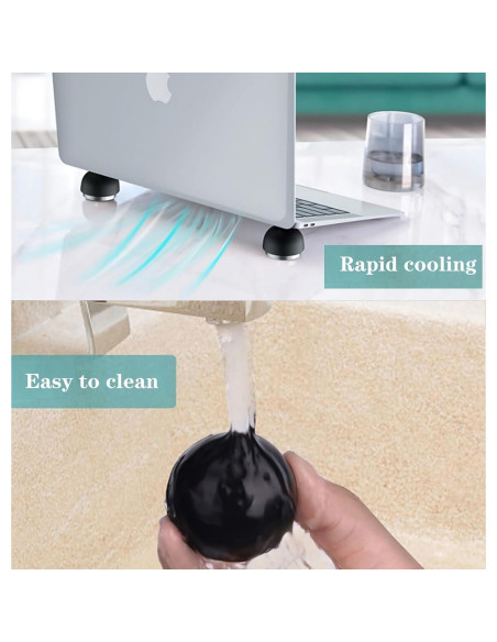 Base de Enfriamiento para Laptop LVSU, Soporte Ergonómico Negro