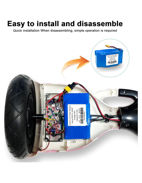 Batería de Litio 36V 4.4Ah H0vgvoard con Conector XT60