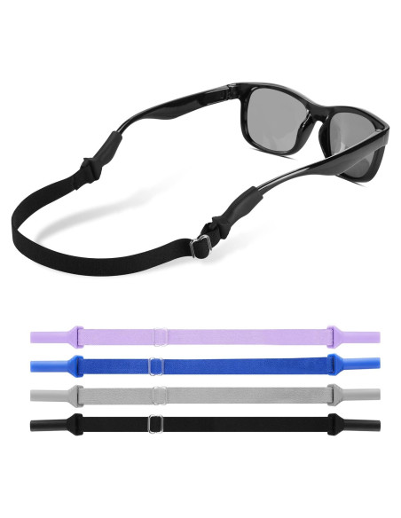 LVVFIT Correas para Gafas Niños 16.5-25.4 cm Multicolor 4 Pzas