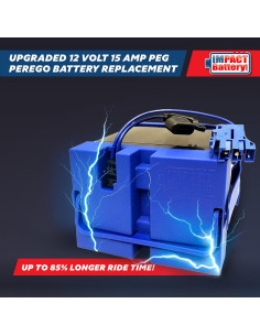 Batería de Reemplazo 12V 15Ah Peg Perego para Tractor John Deere 2