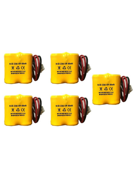 Batería de Luz de Emergencia MK Power 4.8V 400mAh (5 Paquete)