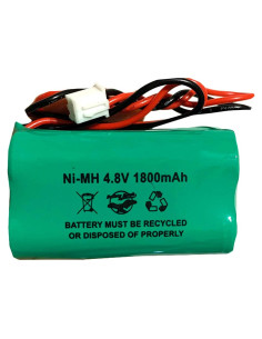 Batería recargable Ni-MH 1800mAh 4.8V para Luz de Emergencia