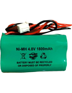 Batería recargable Ni-MH 1800mAh 4.8V para Luz de Emergencia 2