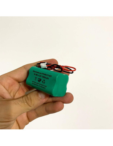 Batería recargable Ni-MH 1800mAh 4.8V para Luz de Emergencia