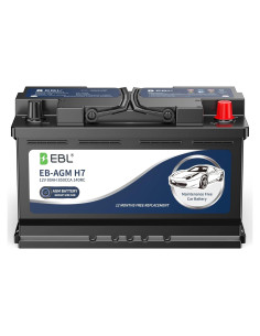 Batería de Automóvil EBL AGM 12V 80Ah Grupo 94 H7