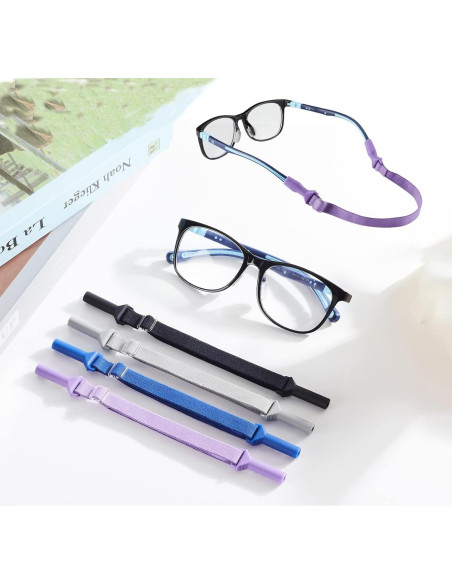 LVVFIT Correas para Gafas Niños 16.5-25.4 cm Multicolor 4 Pzas