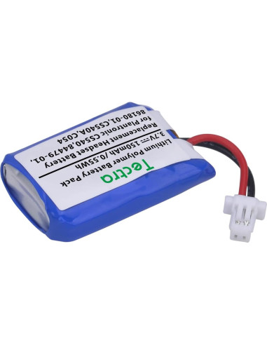 Batería Recargable Tectra CS540 para Auriculares Plantronics - 4 Unidades