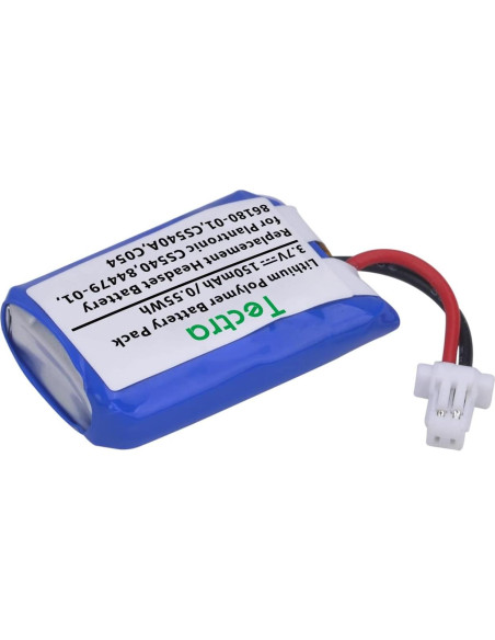 Batería Recargable Tectra CS540 para Auriculares Plantronics - 4 Unidades