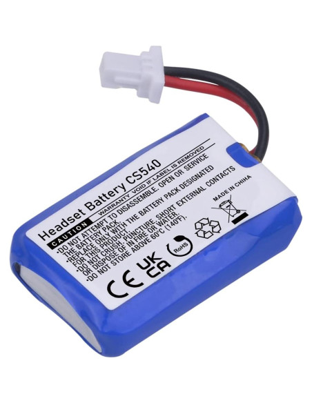 Batería Recargable Tectra CS540 para Auriculares Plantronics - 4 Unidades