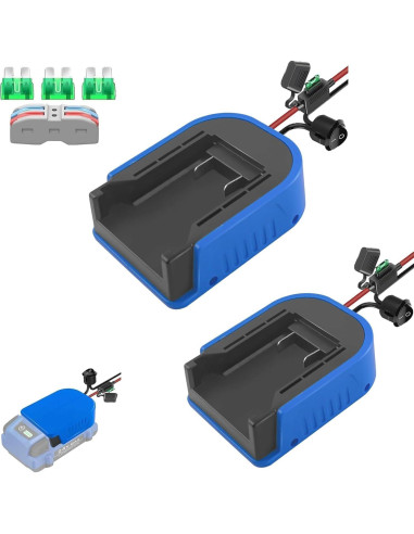 Adaptador Power Wheels Kobalt 24V Max con Fusible - 2 Paquetes