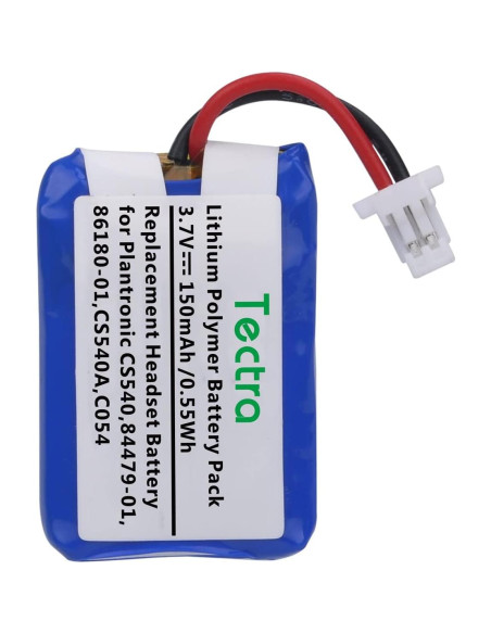 Batería Recargable Tectra CS540 para Auriculares Plantronics - 4 Unidades