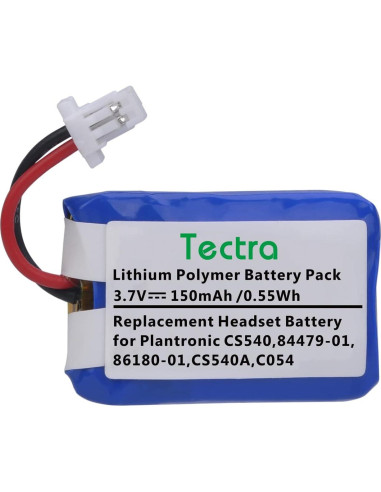 Batería Recargable Tectra CS540 para Auriculares Plantronics - 4 Unidades