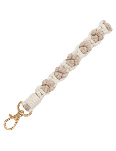 Llavero de Macramé Hecho a Mano para Mujeres y Niñas - Clip para Llaves