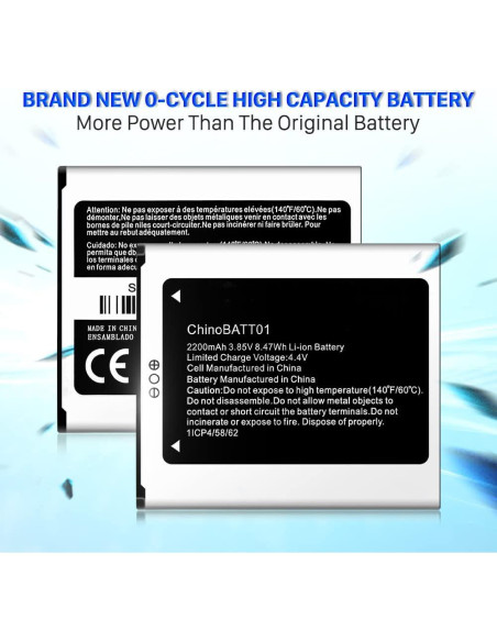 Batería de Reemplazo ChinoBATT01 2200mAh para Unimax UMX